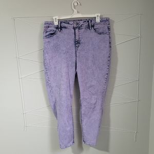 Purple Acid Wash Ava & Viv Pants